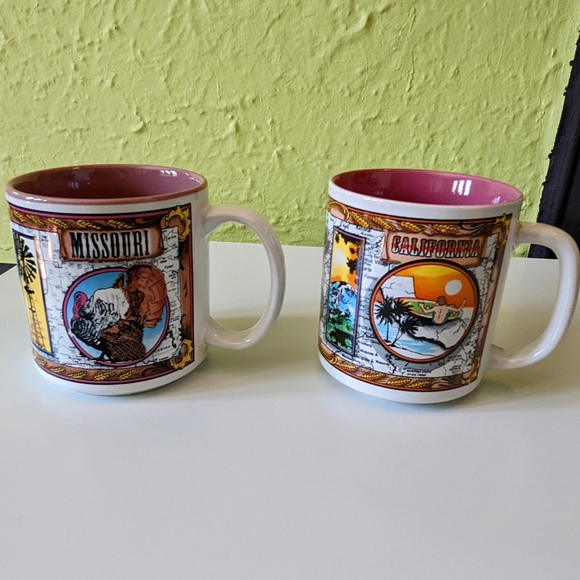 Pair of Collectible US State Coffee Mugs - Missouri, California - Picture 2 of 4